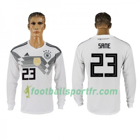 Tenue Allemagne Sane 23 Domicile Coupe du monde 2018 Maillot de Foot ML